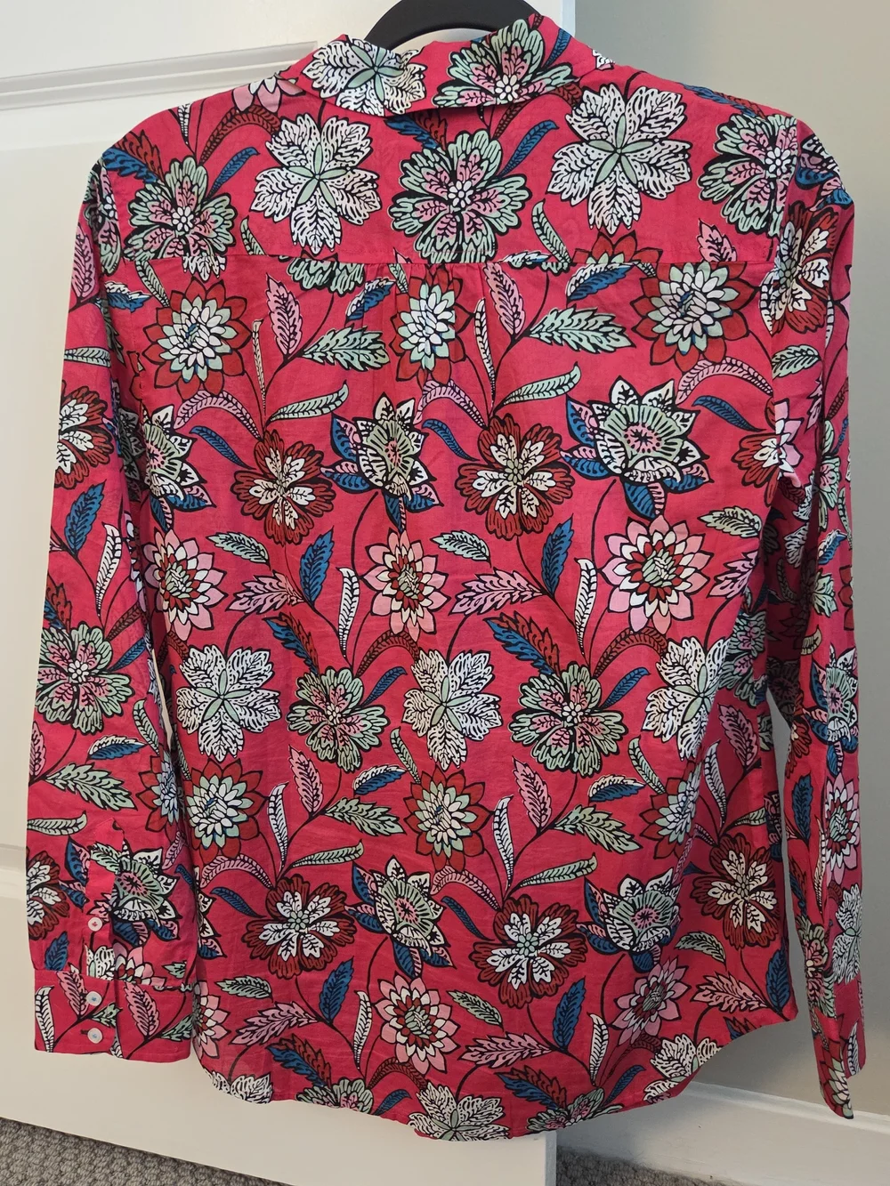 Talbots Pink Floral Button-Up Blouse - Picture 2 of 3
